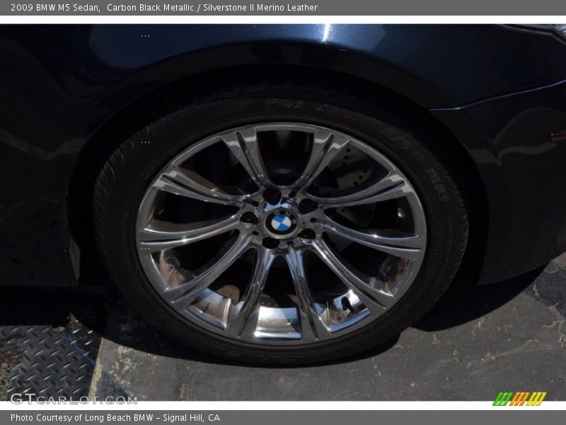 Carbon Black Metallic / Silverstone II Merino Leather 2009 BMW M5 Sedan