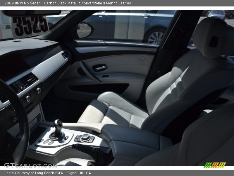 Carbon Black Metallic / Silverstone II Merino Leather 2009 BMW M5 Sedan