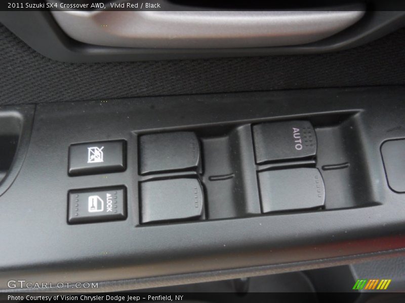 Vivid Red / Black 2011 Suzuki SX4 Crossover AWD