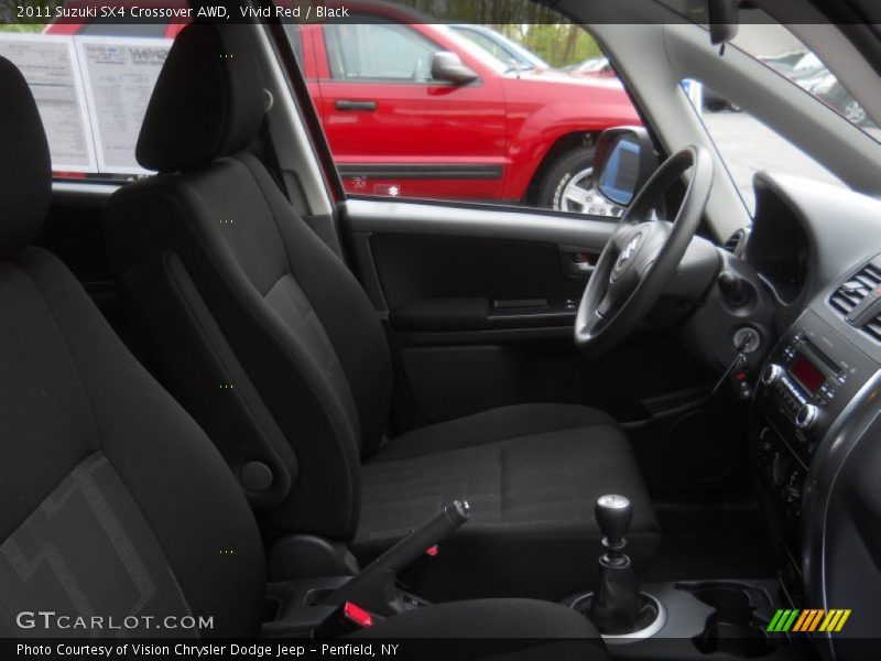 Vivid Red / Black 2011 Suzuki SX4 Crossover AWD