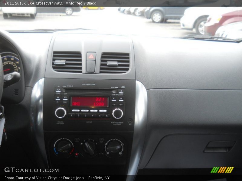 Vivid Red / Black 2011 Suzuki SX4 Crossover AWD