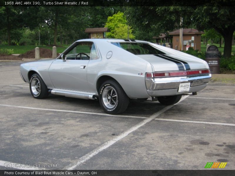 Turbo Silver Metallic / Red 1968 AMC AMX 390