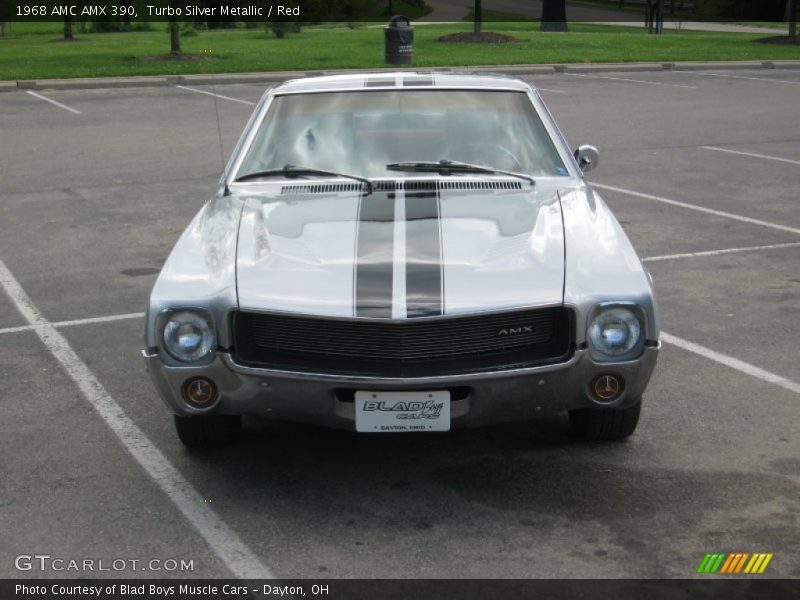 Turbo Silver Metallic / Red 1968 AMC AMX 390