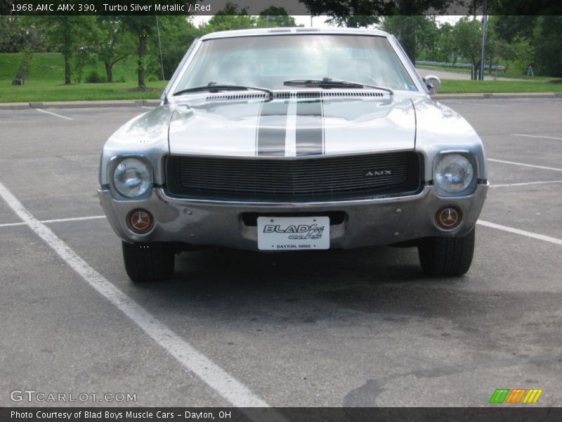 Turbo Silver Metallic / Red 1968 AMC AMX 390