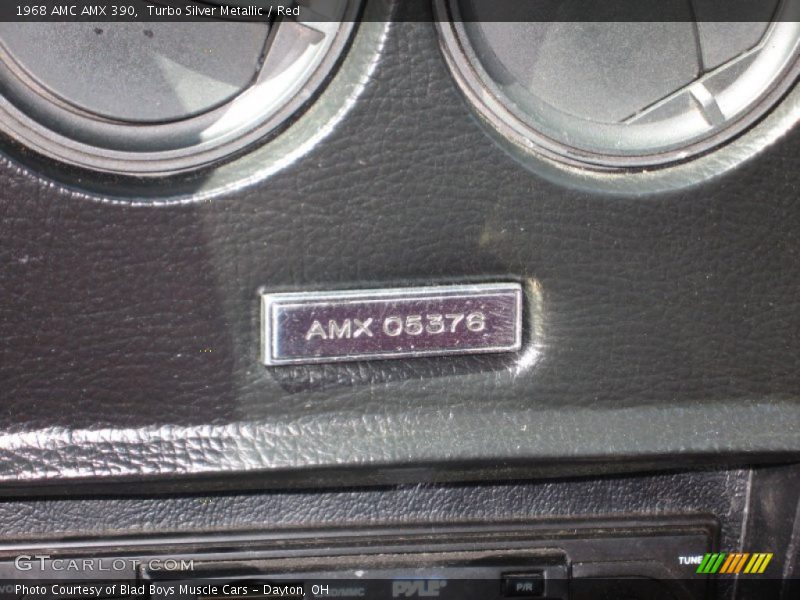 Info Tag of 1968 AMX 390