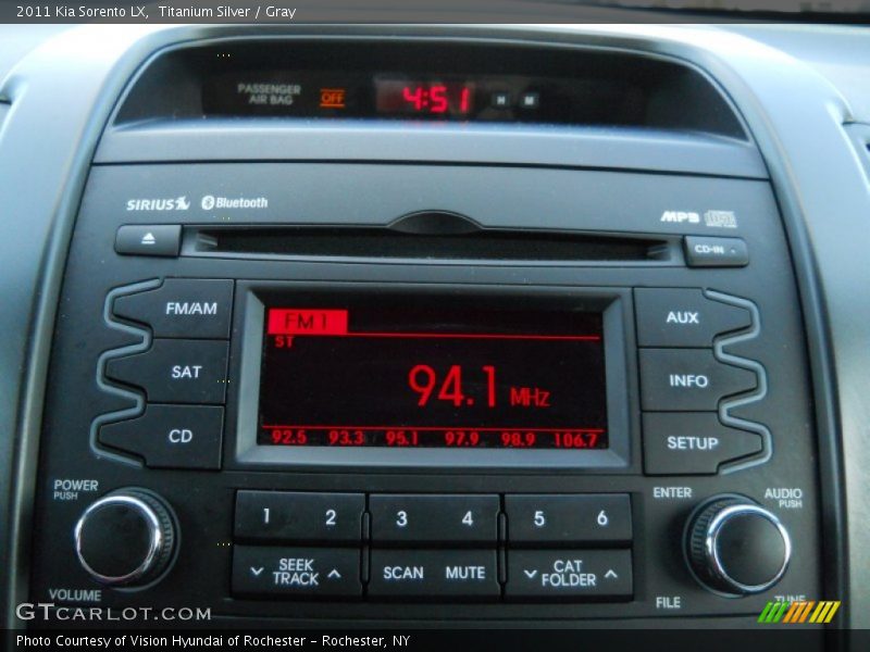 Titanium Silver / Gray 2011 Kia Sorento LX