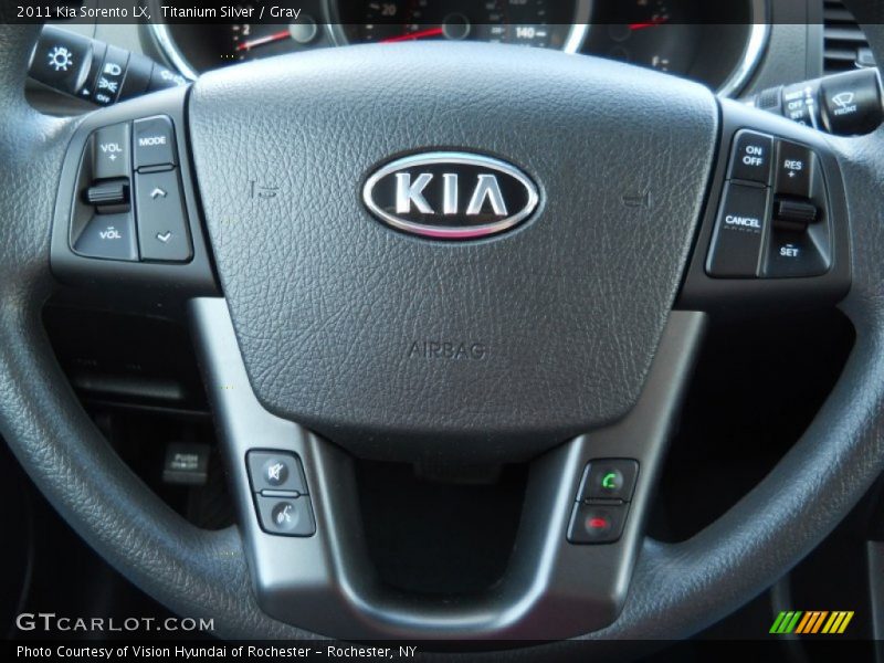 Titanium Silver / Gray 2011 Kia Sorento LX