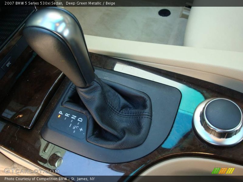 Deep Green Metallic / Beige 2007 BMW 5 Series 530xi Sedan