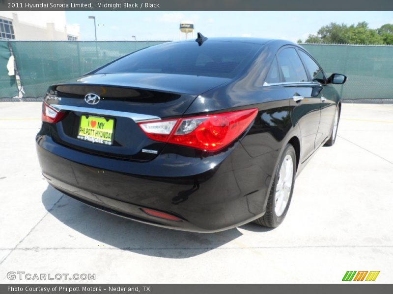 Midnight Black / Black 2011 Hyundai Sonata Limited
