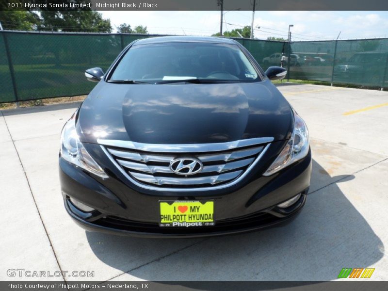 Midnight Black / Black 2011 Hyundai Sonata Limited