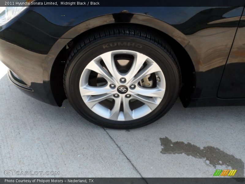 Midnight Black / Black 2011 Hyundai Sonata Limited