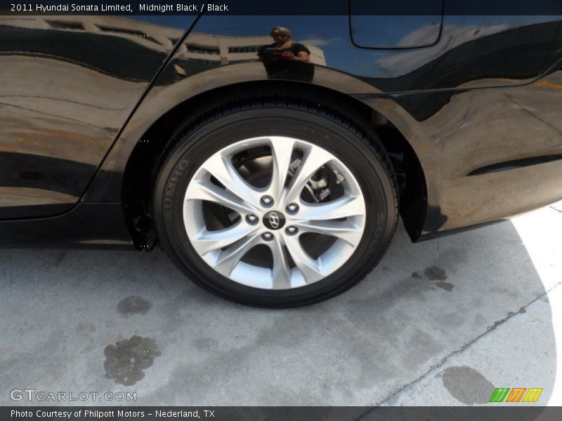 Midnight Black / Black 2011 Hyundai Sonata Limited