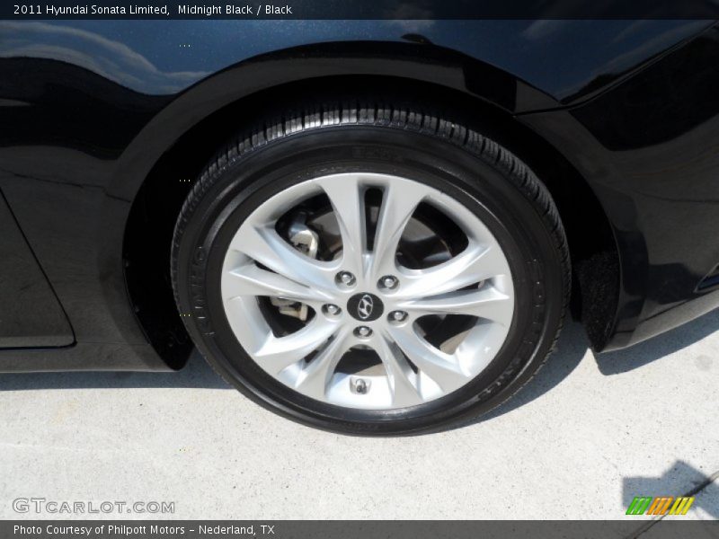 Midnight Black / Black 2011 Hyundai Sonata Limited