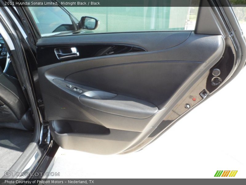 Midnight Black / Black 2011 Hyundai Sonata Limited