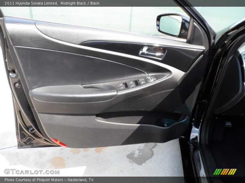 Midnight Black / Black 2011 Hyundai Sonata Limited