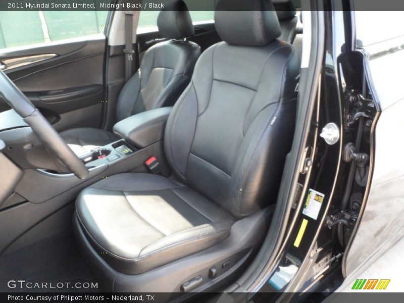 Midnight Black / Black 2011 Hyundai Sonata Limited
