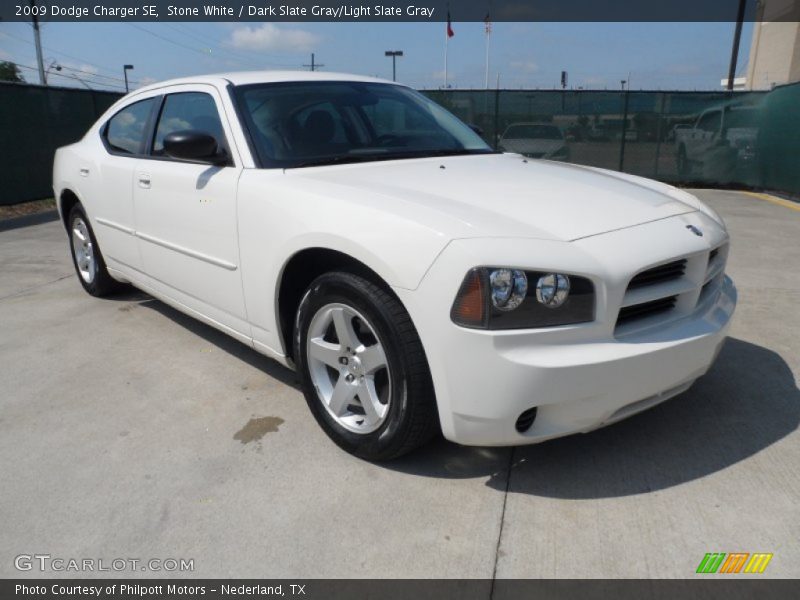 Stone White / Dark Slate Gray/Light Slate Gray 2009 Dodge Charger SE