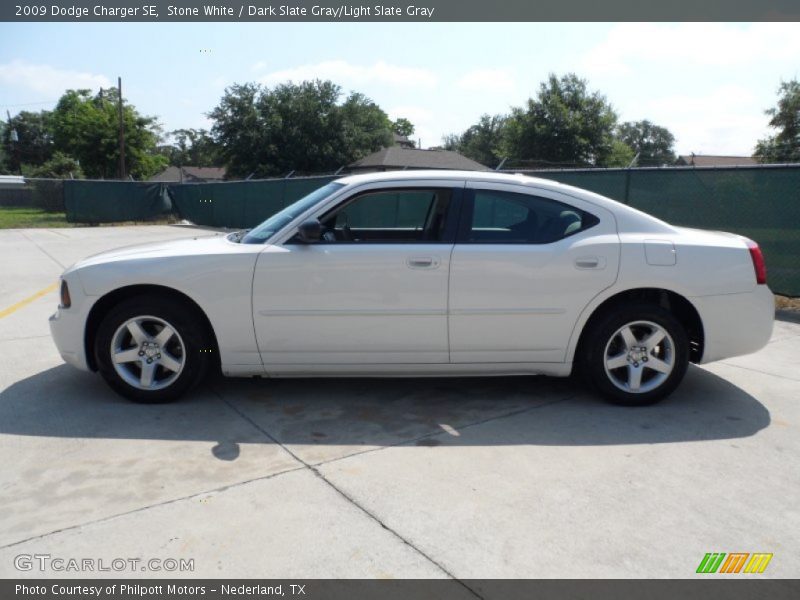 Stone White / Dark Slate Gray/Light Slate Gray 2009 Dodge Charger SE