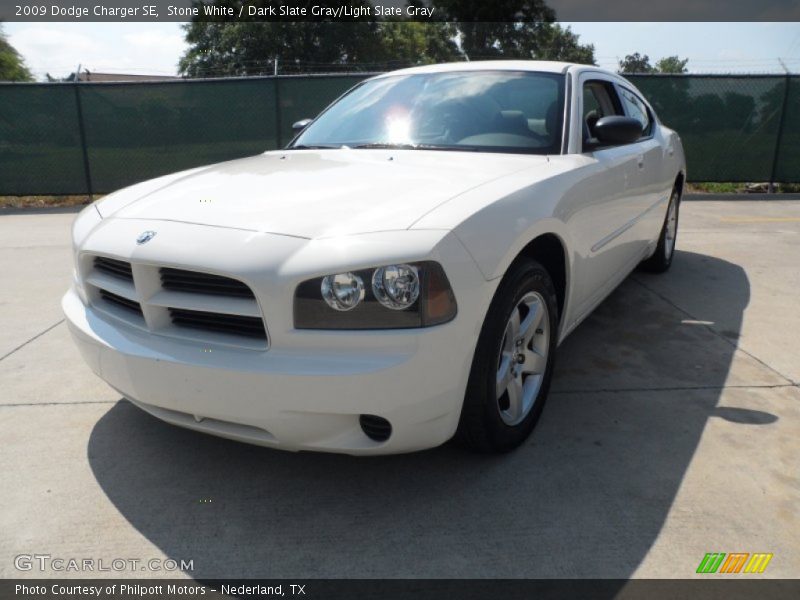 Stone White / Dark Slate Gray/Light Slate Gray 2009 Dodge Charger SE