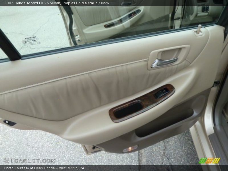 Naples Gold Metallic / Ivory 2002 Honda Accord EX V6 Sedan