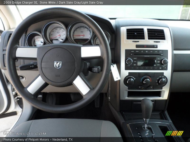 Stone White / Dark Slate Gray/Light Slate Gray 2009 Dodge Charger SE