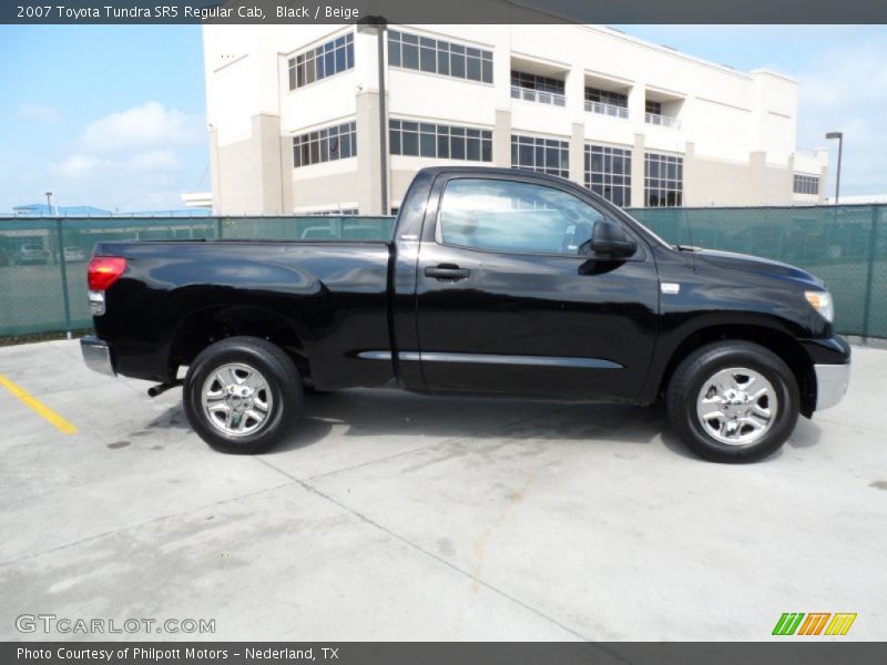 Black / Beige 2007 Toyota Tundra SR5 Regular Cab