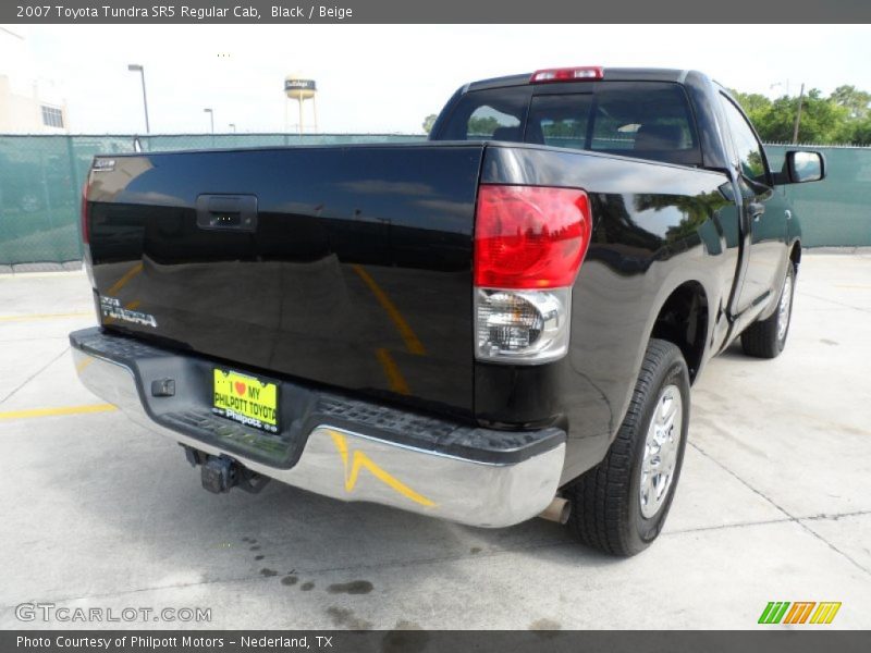 Black / Beige 2007 Toyota Tundra SR5 Regular Cab