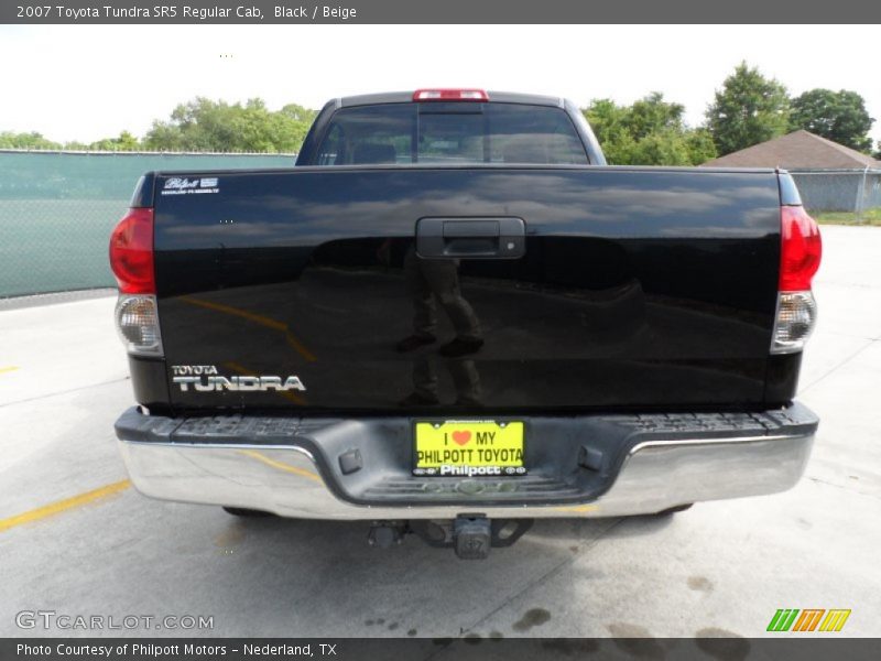 Black / Beige 2007 Toyota Tundra SR5 Regular Cab