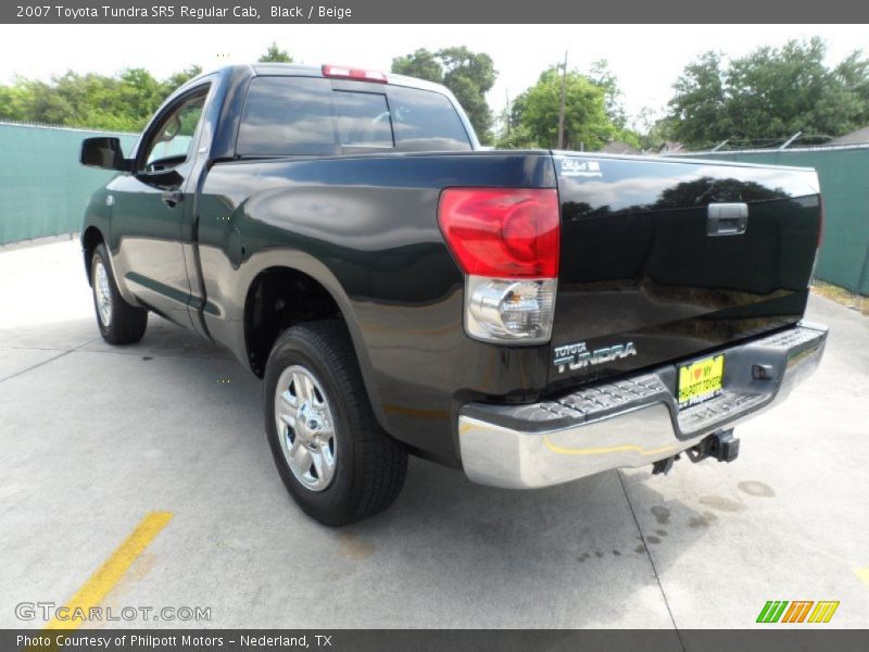 Black / Beige 2007 Toyota Tundra SR5 Regular Cab
