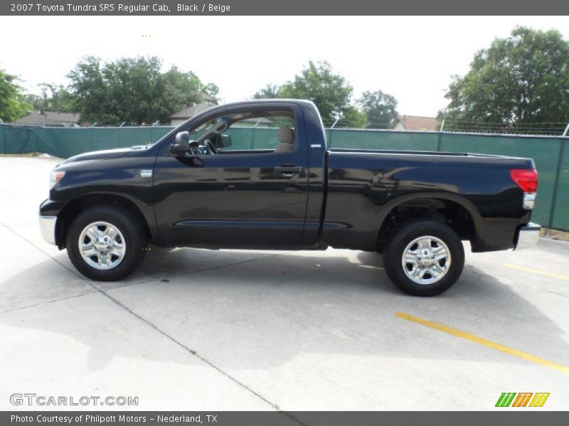 Black / Beige 2007 Toyota Tundra SR5 Regular Cab