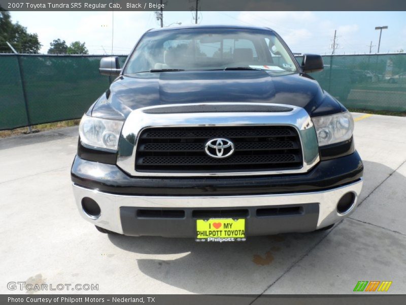 Black / Beige 2007 Toyota Tundra SR5 Regular Cab