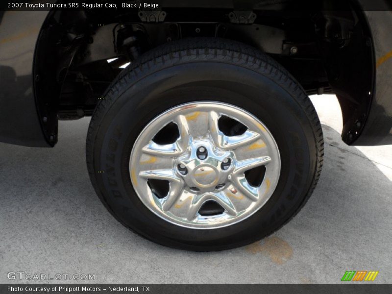 Black / Beige 2007 Toyota Tundra SR5 Regular Cab