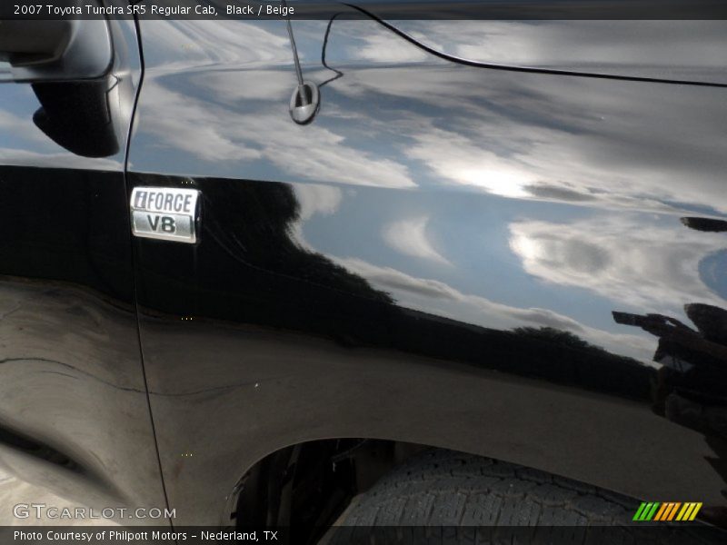 Black / Beige 2007 Toyota Tundra SR5 Regular Cab