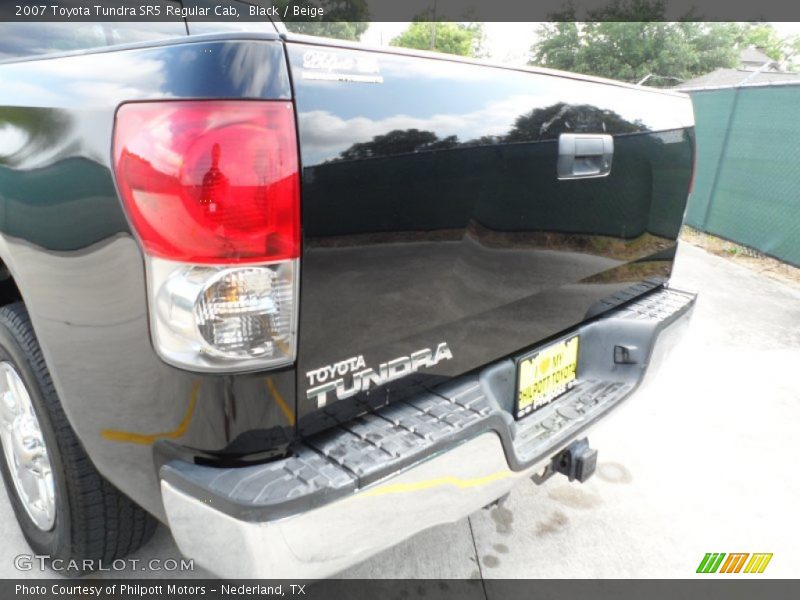 Black / Beige 2007 Toyota Tundra SR5 Regular Cab