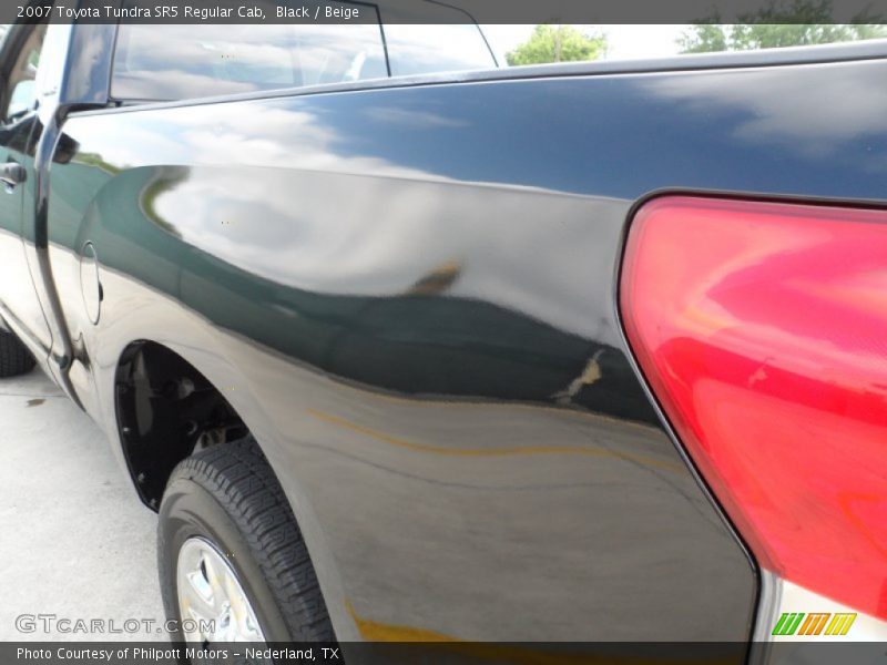 Black / Beige 2007 Toyota Tundra SR5 Regular Cab