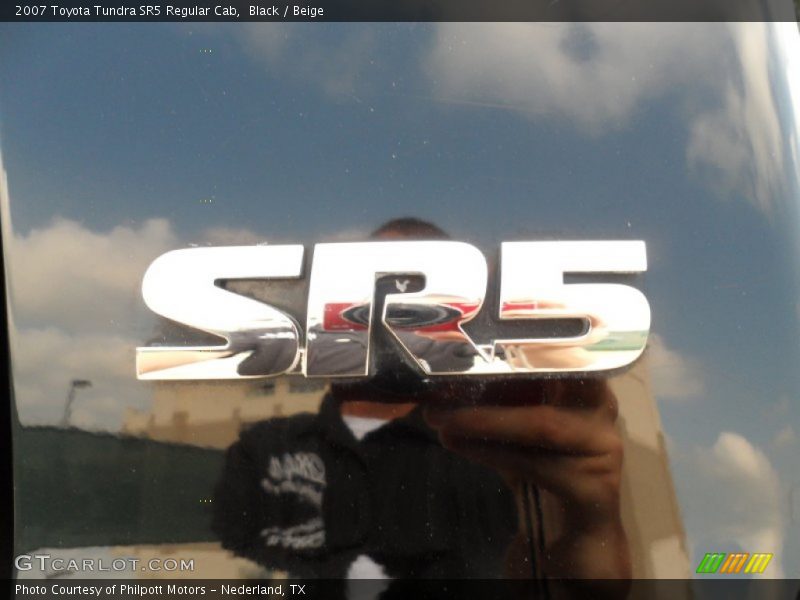 Black / Beige 2007 Toyota Tundra SR5 Regular Cab