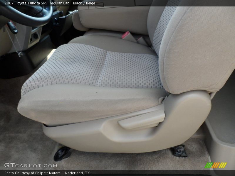 Black / Beige 2007 Toyota Tundra SR5 Regular Cab