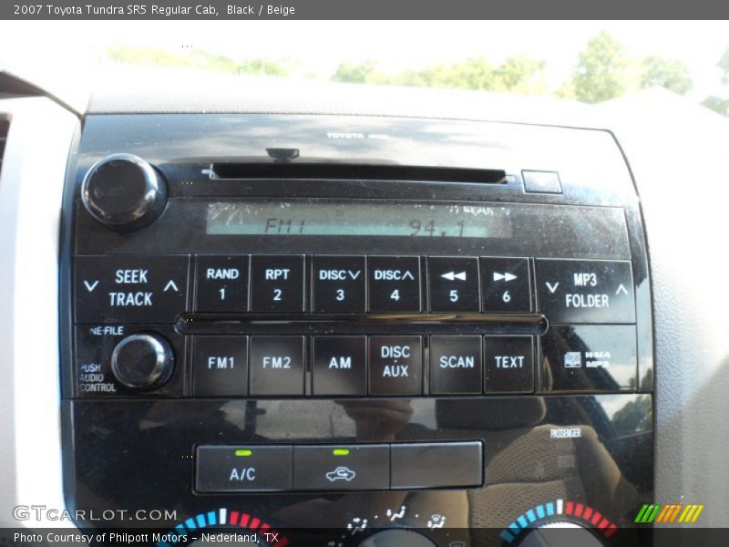 Controls of 2007 Tundra SR5 Regular Cab