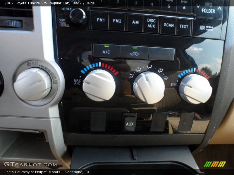 Controls of 2007 Tundra SR5 Regular Cab