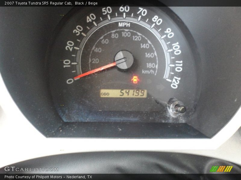 Black / Beige 2007 Toyota Tundra SR5 Regular Cab