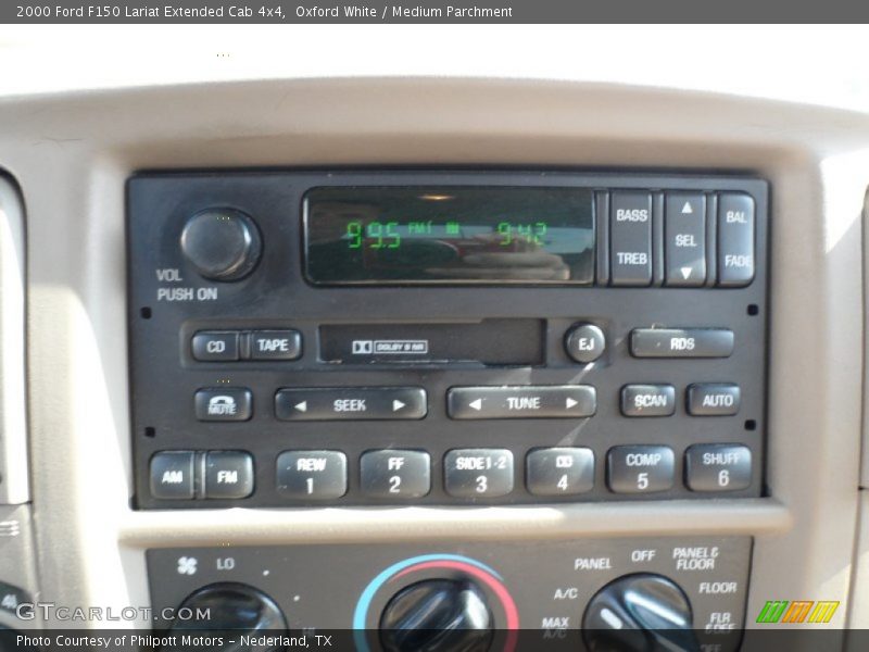 Oxford White / Medium Parchment 2000 Ford F150 Lariat Extended Cab 4x4