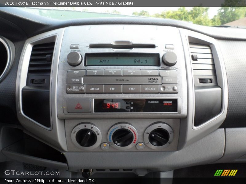 Controls of 2010 Tacoma V6 PreRunner Double Cab