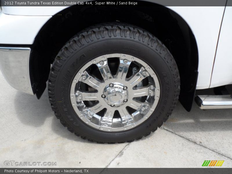 Super White / Sand Beige 2012 Toyota Tundra Texas Edition Double Cab 4x4