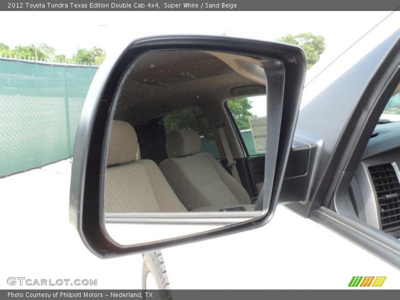 Super White / Sand Beige 2012 Toyota Tundra Texas Edition Double Cab 4x4