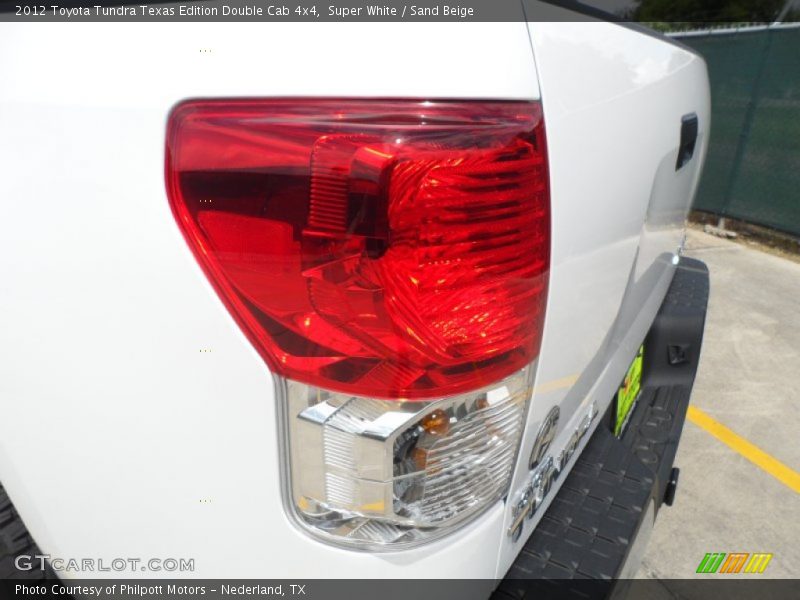 Super White / Sand Beige 2012 Toyota Tundra Texas Edition Double Cab 4x4