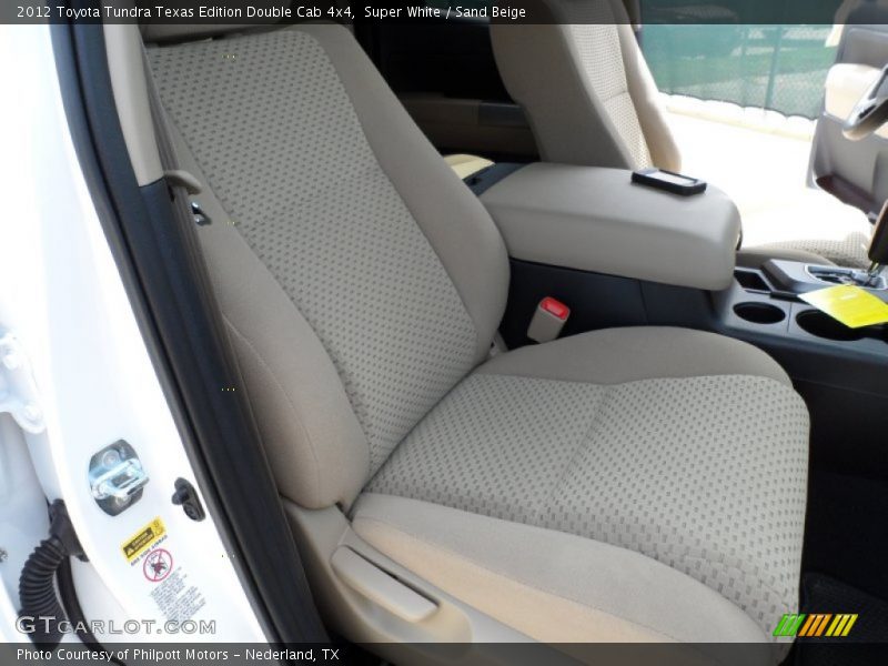 Super White / Sand Beige 2012 Toyota Tundra Texas Edition Double Cab 4x4