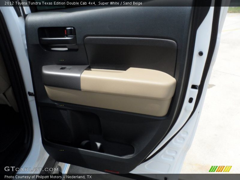 Super White / Sand Beige 2012 Toyota Tundra Texas Edition Double Cab 4x4