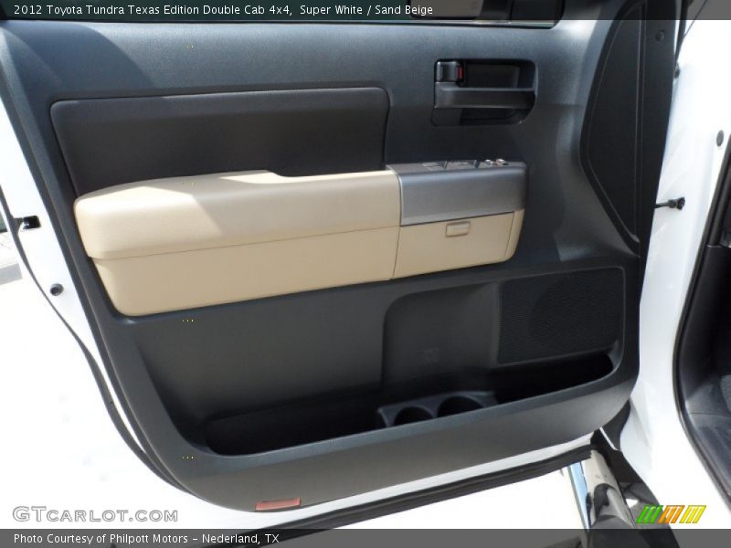 Super White / Sand Beige 2012 Toyota Tundra Texas Edition Double Cab 4x4