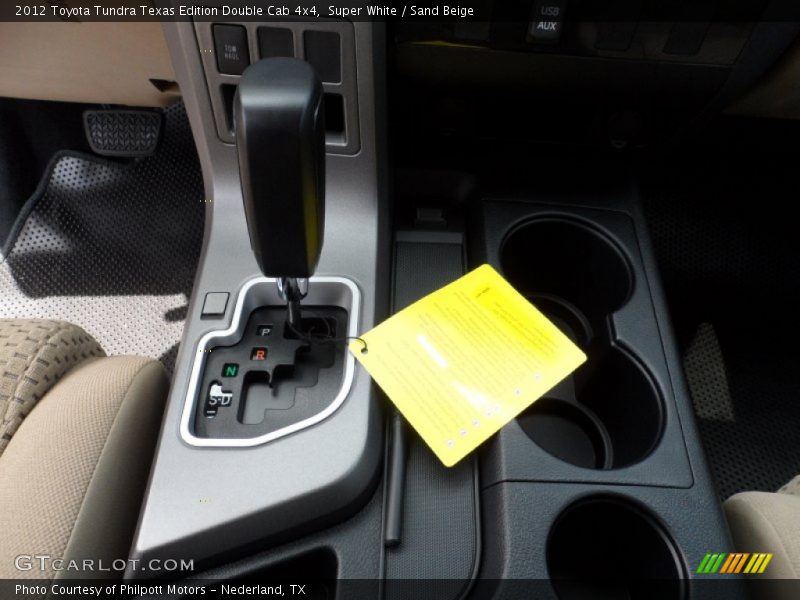 Super White / Sand Beige 2012 Toyota Tundra Texas Edition Double Cab 4x4