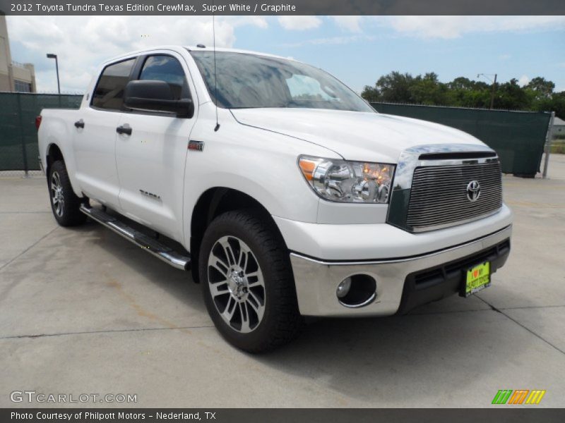 Super White / Graphite 2012 Toyota Tundra Texas Edition CrewMax
